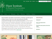 Tablet Screenshot of huntbotanical.org